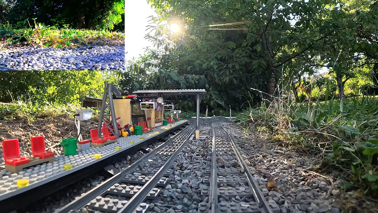 LEGO High-Speed Passenger Train 60051 - OnBoard View including Sideview  - Testride 7