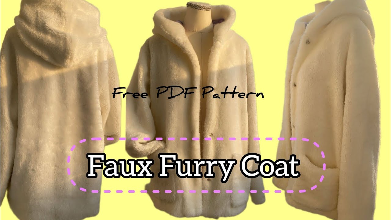 DIY Faux Fur Coat | Step-by-Step + FREE PDF Pattern!