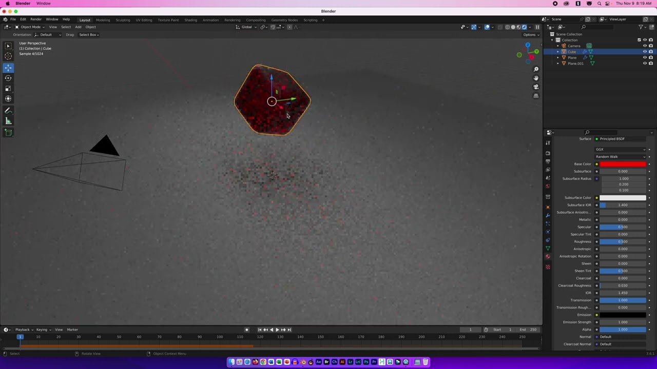 Gelatin Cube in Blender