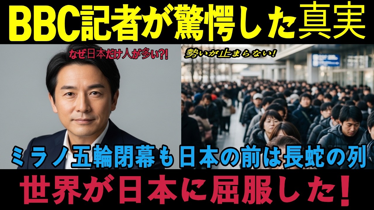 【海外の反応】戦慄…ミラノ五輪の夜に起きた日本の奇跡！BBCが嘲笑から一転し号泣…世界が日本の凄さに屈服した日