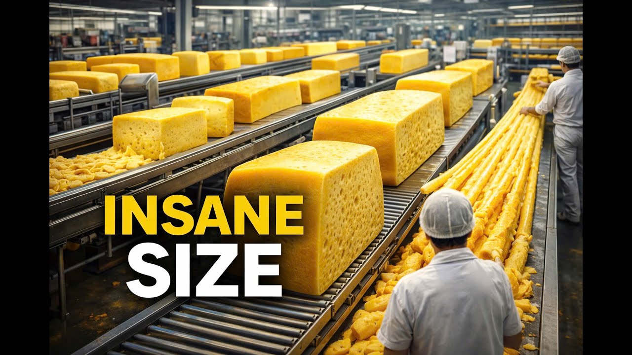 How Cheese Is Made In a Factory /Massive Prodution Process