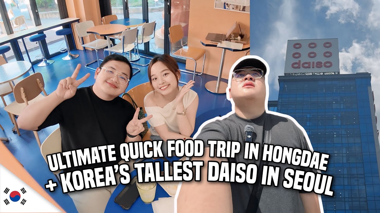 FOOD TRIP in HONGDAE + SOUTH KOREA’s TALLEST DAISO 🇰🇷 | Ivan de Guzman