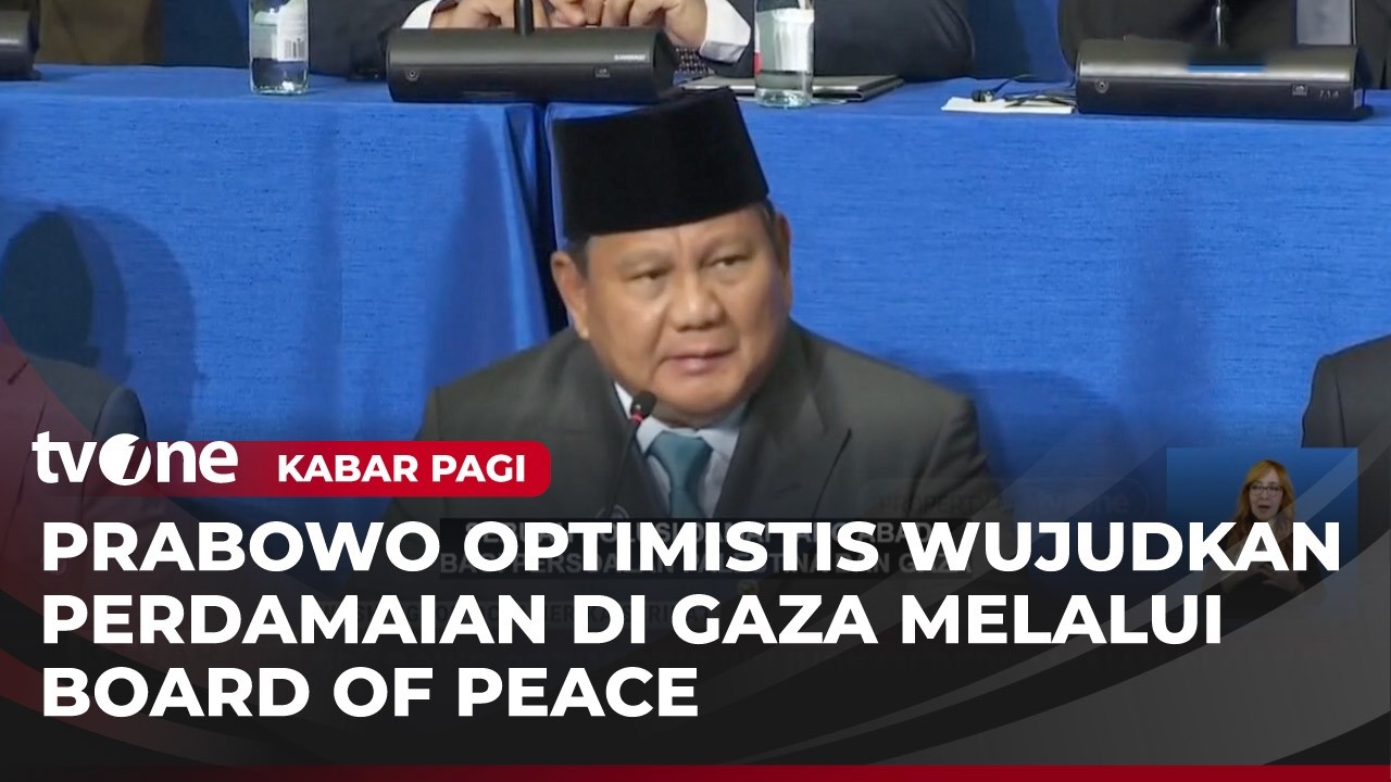 Komitmen Bergabung dengan Board Of Peace, Presiden Prabowo Optimis Wujudkan Perdamaian Gaza