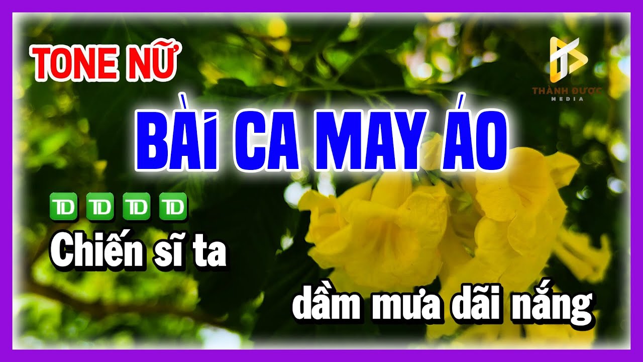 BÀI CA MAY ÁO Karaoke TONE NỮ Nhạc Sống 2025 Mới Nhất | Karaoke Thành Được