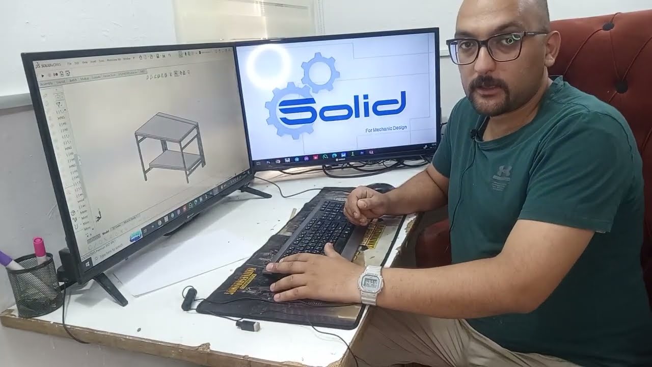 تصميم طاولة قابلة للثني باستعمال برنامج السولدروكس الهندسي (Design Solidworks)