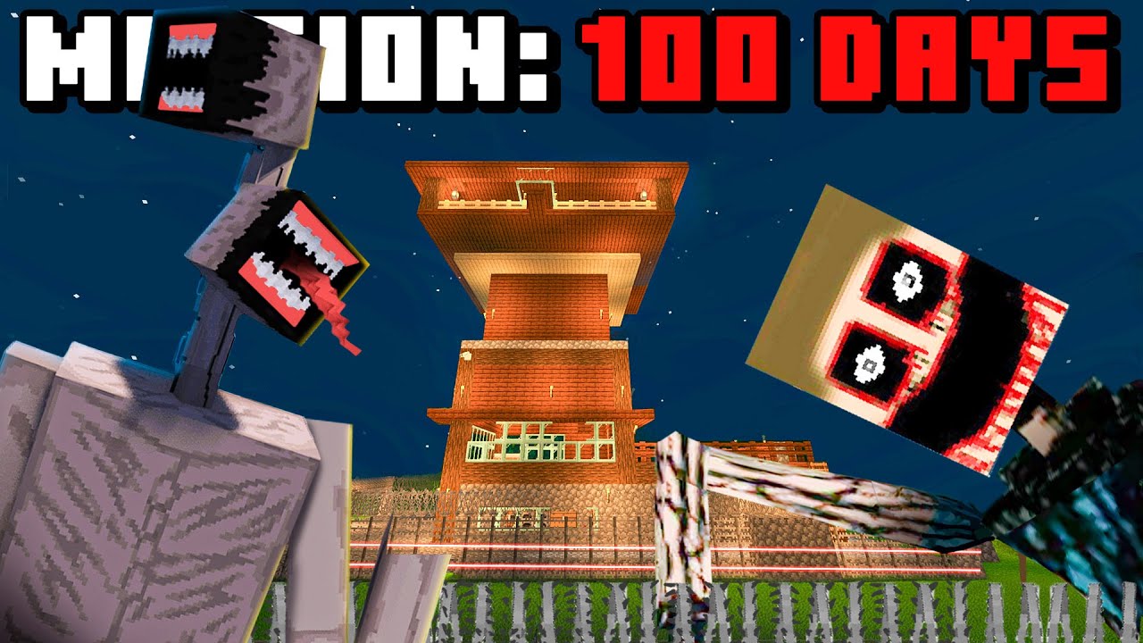 Surviving Minecraft's Scariest Mods For 100 Days FULL MOVIE!