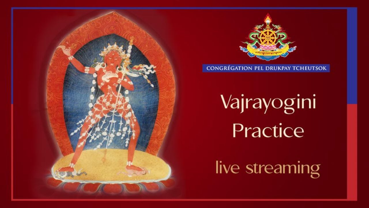 Live stream now is a Vajrayogini practice led by Drubpön La
