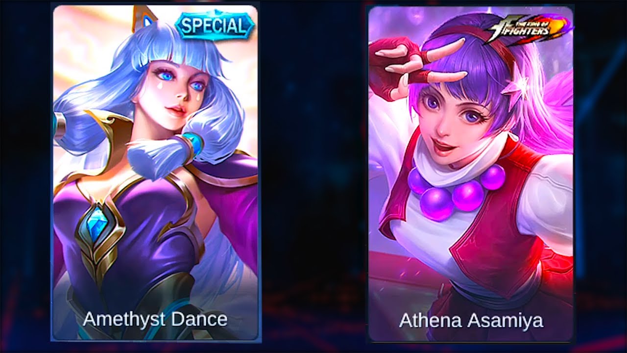 Guinevere Amethyst Dance Special Skin VS Athena Asamiya K.o.F. Skin | Mobile Legends:Bang Bang