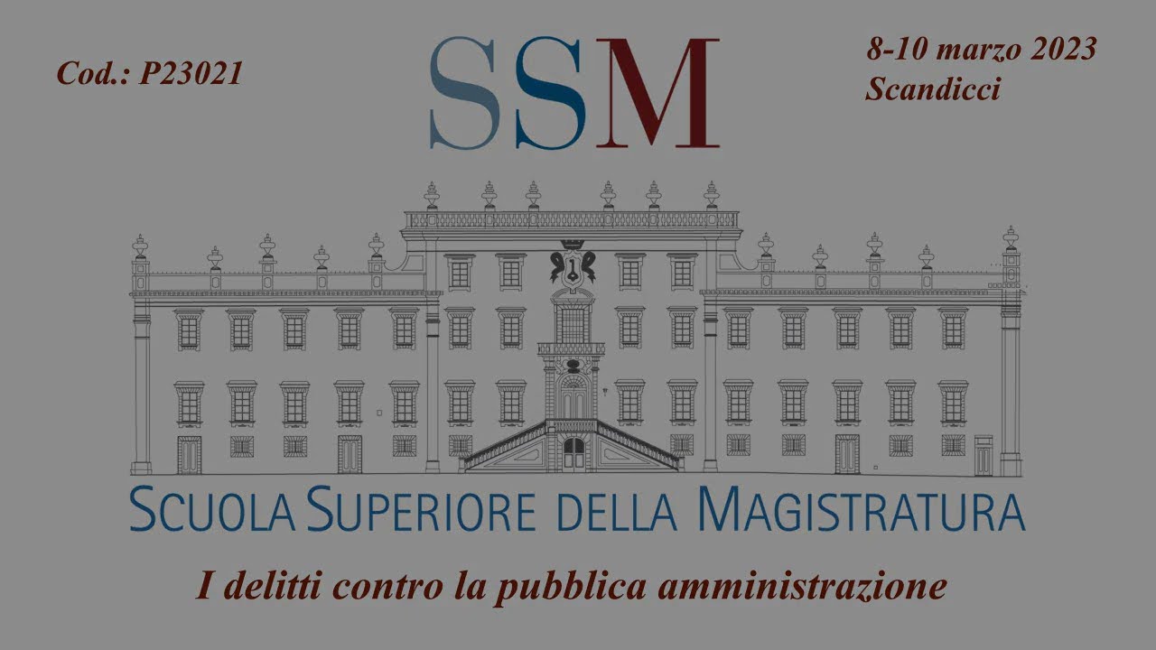 P23021: Tavola rotonda: Il delitto di abuso d’ufficio e la sua ennesima  riforma annunciata.