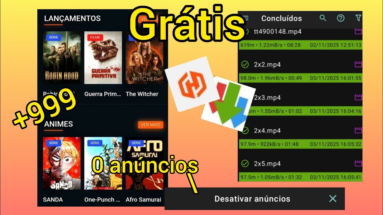O MELHOR APP GRÁTIS PARA ASSISTIR E BAIXAR ANIMES E FILMES SEM ANÚNCIOS 