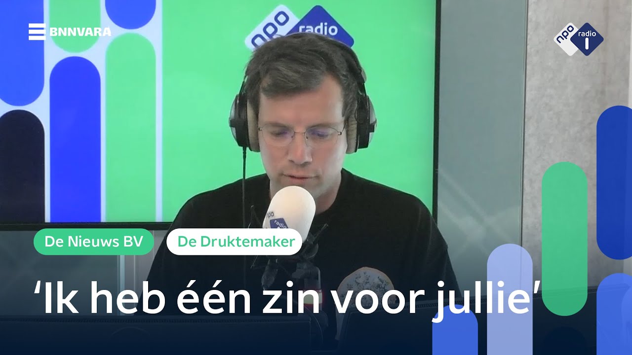 'Ik heb het eenvoudig gehouden vandaag' | De Druktemaker | NPO Radio 1