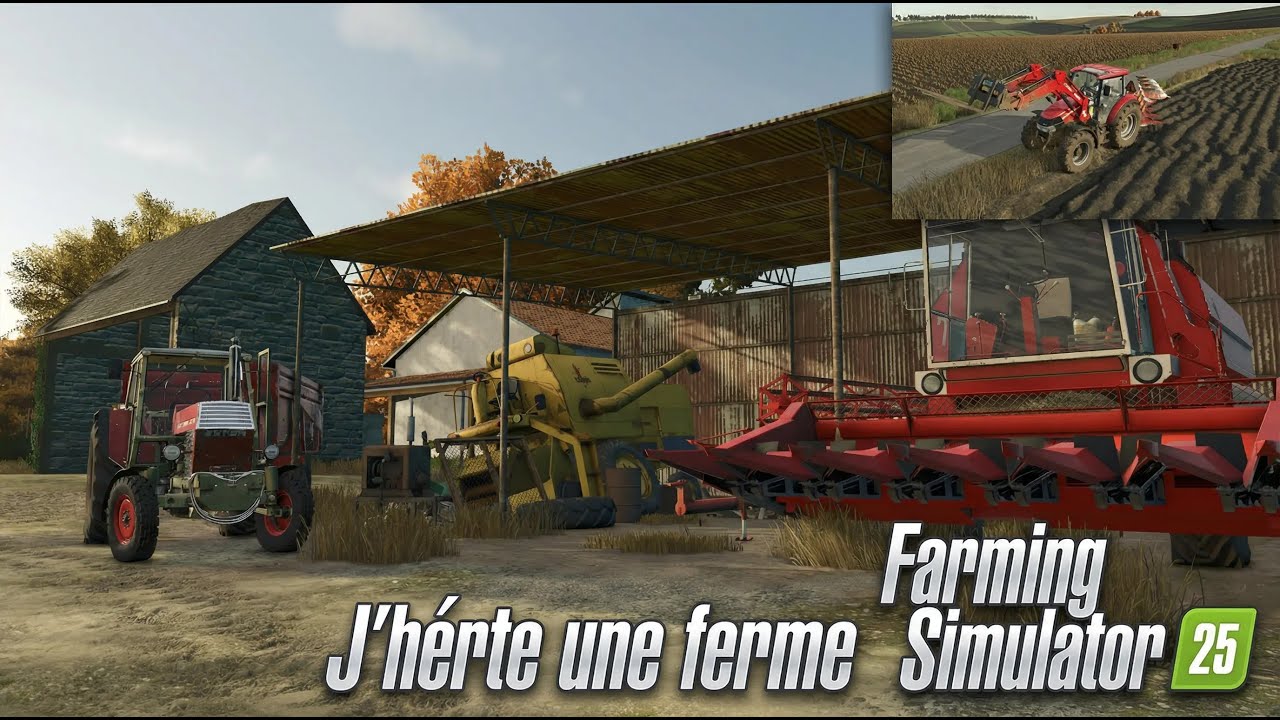 j'hérite une ferme #nouvelle série  #farmingsimulator25 #épisode1 #