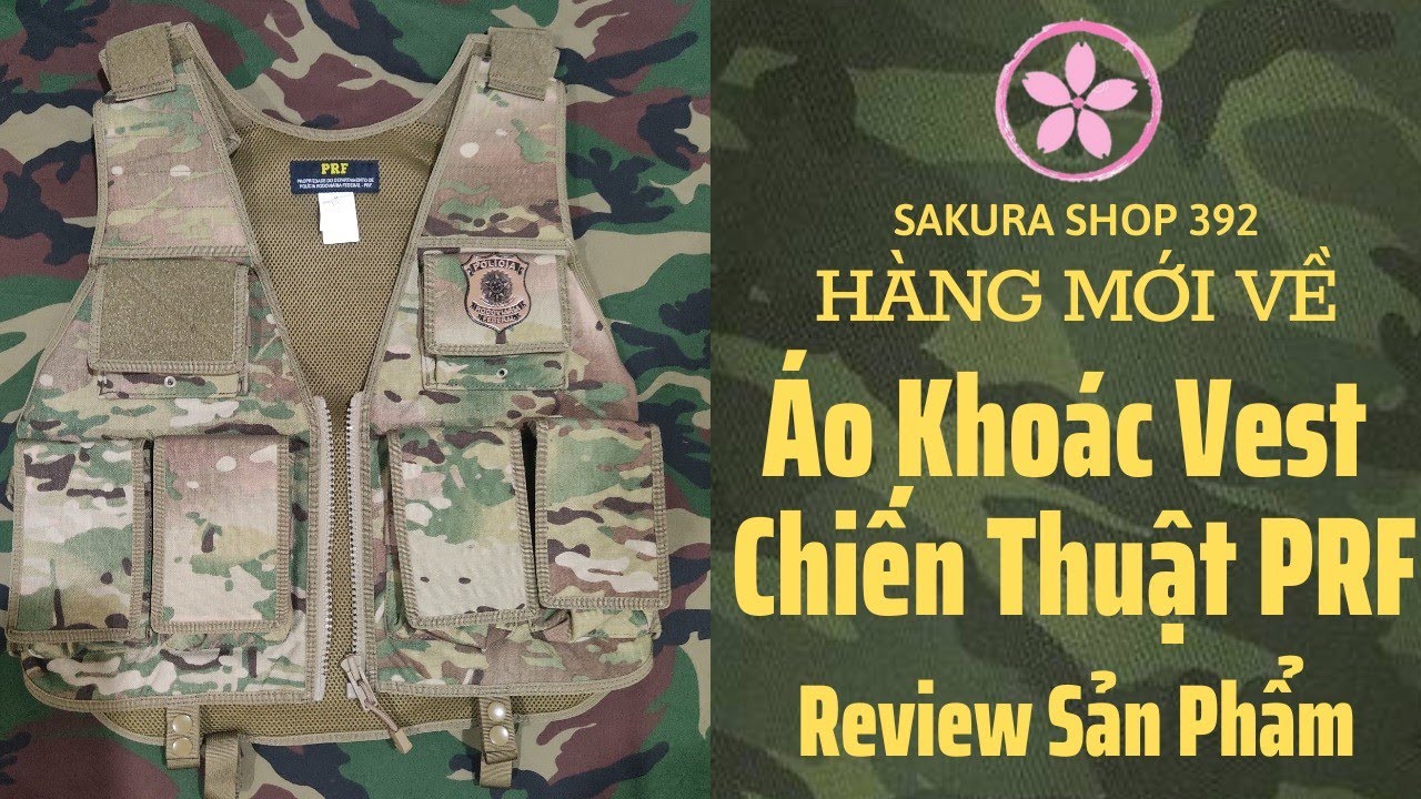 Áo giáp đặc nhiệm PRF - Áo khoác Vest chiến thuật lính Hàn @SakuraShop392