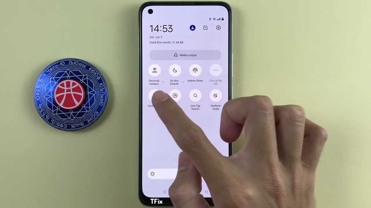 Screencast on Realme 8 Android 12