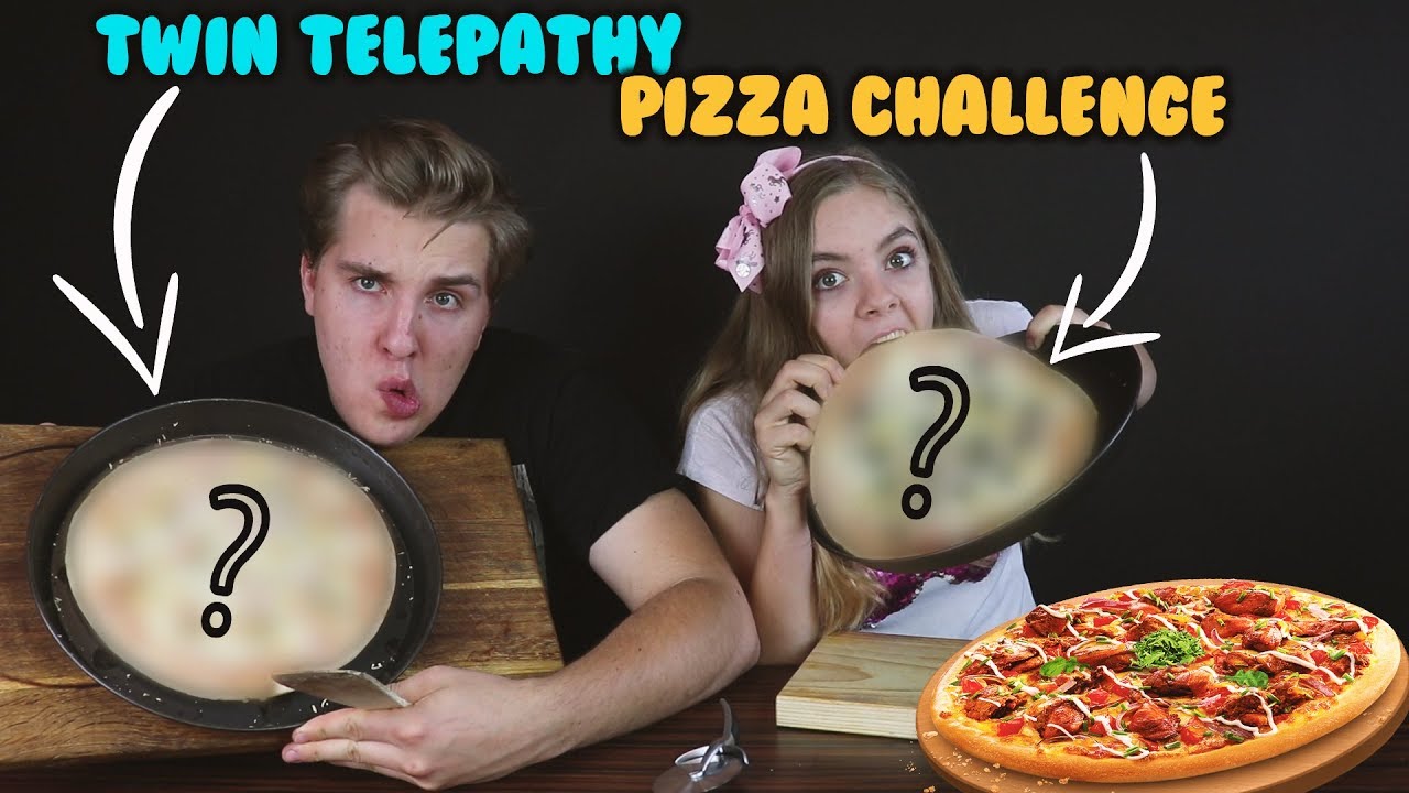 Twin telepathy PIZZA challenge   /LEA