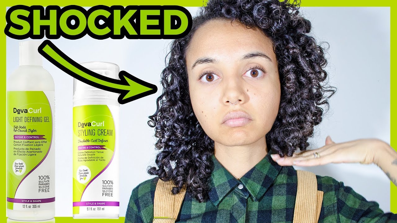 SO MUCH SHRINKAGE! DEVACURL Light Defining Gel VS Styling Cream