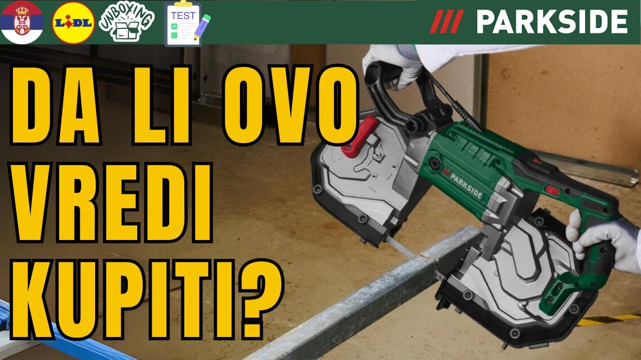 TRAČNA TESTERA ZA METAL Parkside PBM 1100 PMB 1100 B2 SRPSKI SRBIJA LIDL