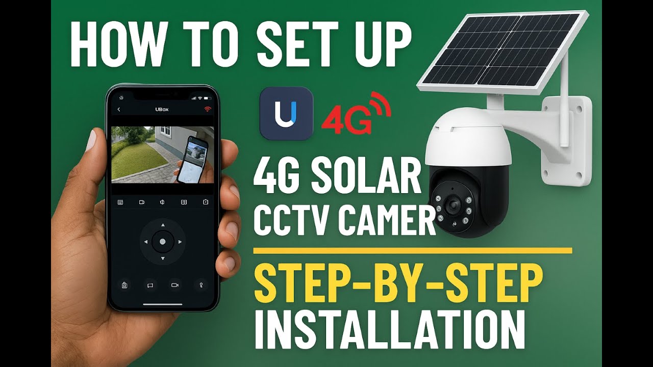 How to Set Up UBox 4G Solar CCTV Camera | Step-by-Step Installation & Mobile App Guide (Nigeria)