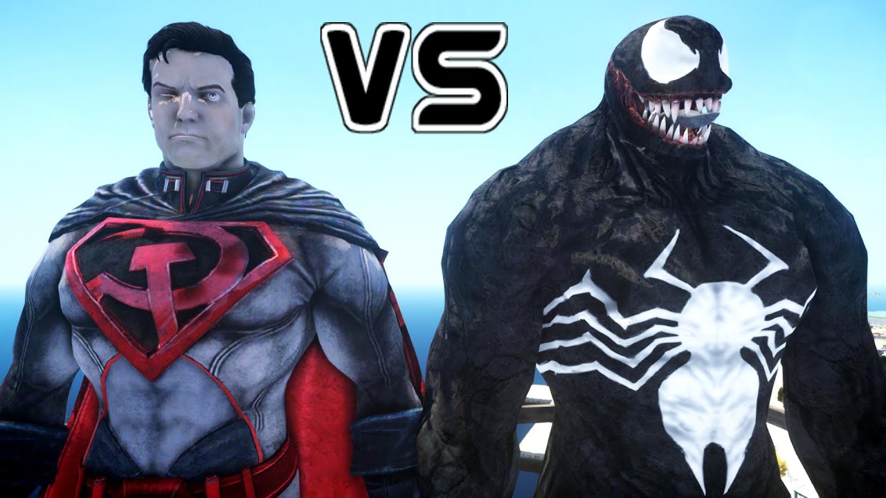 SUPERMAN VS VENOM - RED SON SUPERMAN