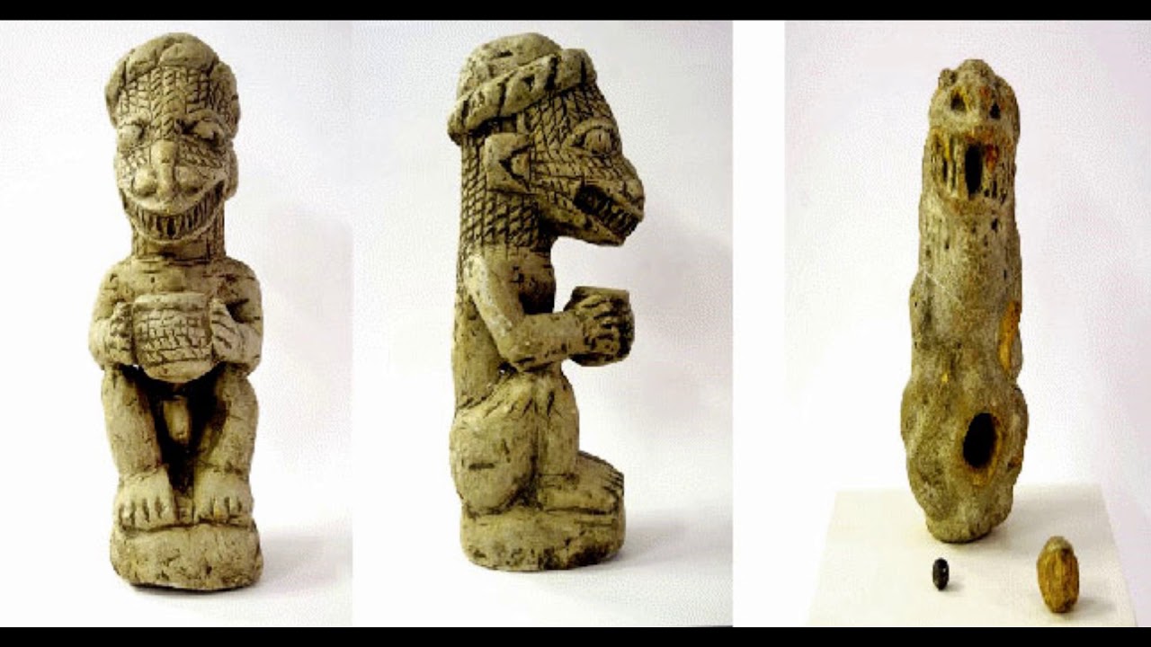 Mysterious Nomoli figures, Sierra Leone, Africa