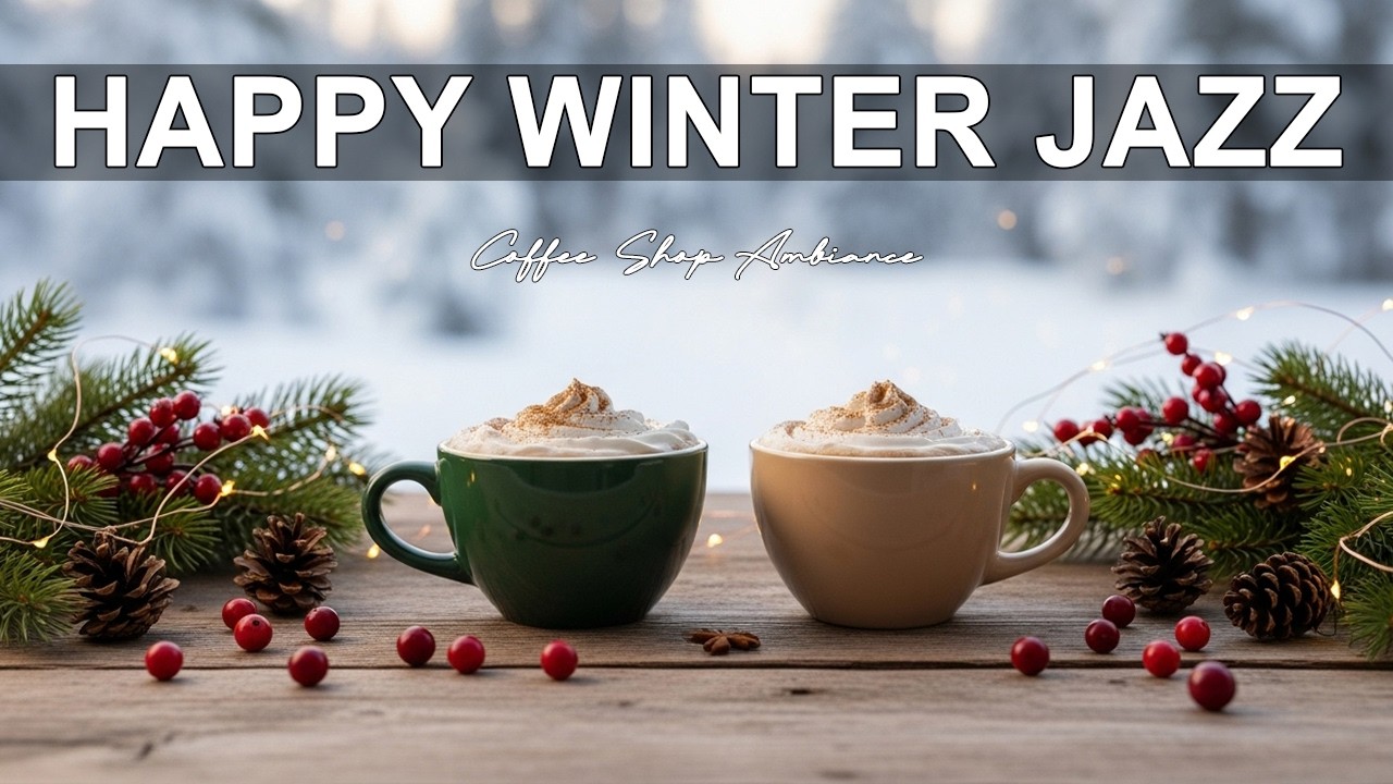 Happy Winter Jazz ❄️ Cozy Coffee Jazz for Study, Work and Calm Winter Relaxation