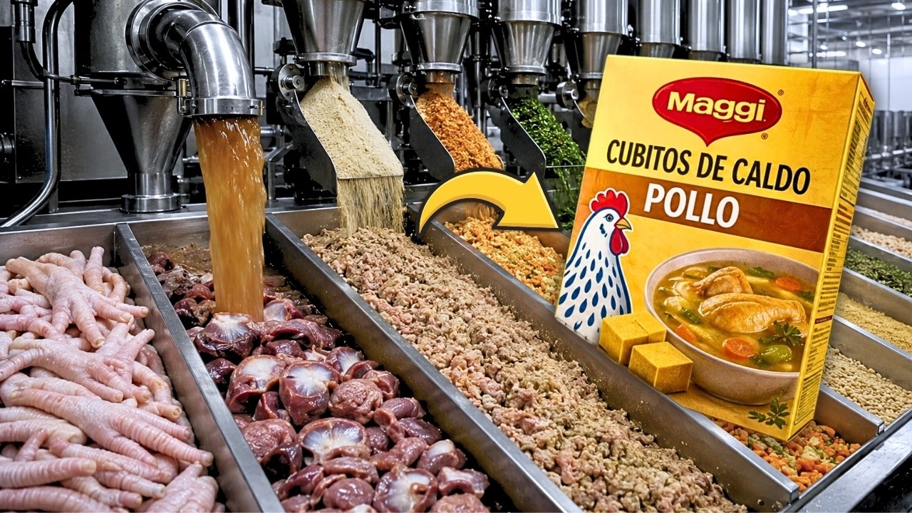 AS&Iacute; se FABRICAN los CUBITOS de CALDO MAGGI: &iquest;Qu&eacute; CONTIENE realmente que SAZONA una OLLA ENTERA?