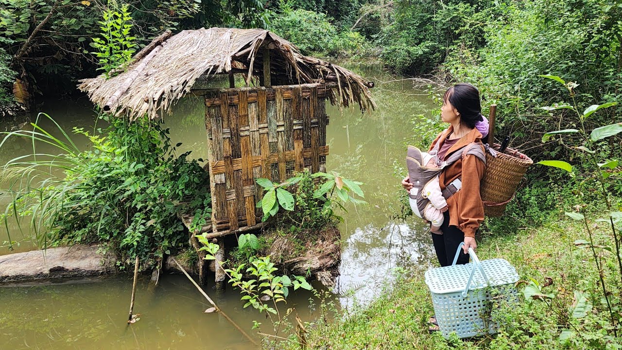 Single mom: Restoring an abandoned house, harvesting vegetables and fruits to sell at the market.