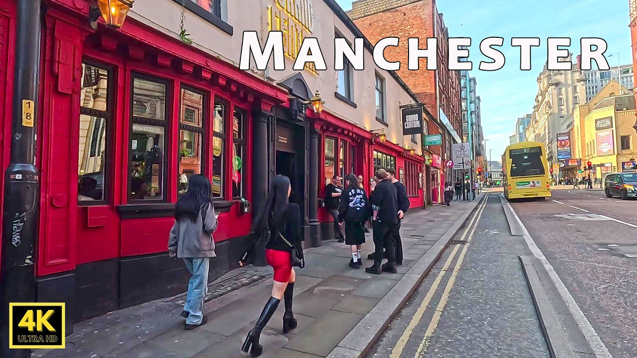 🇬🇧 Lively Market Street on Saturday afternoon walking from Oxford Road Station to Piccadilly Gardens