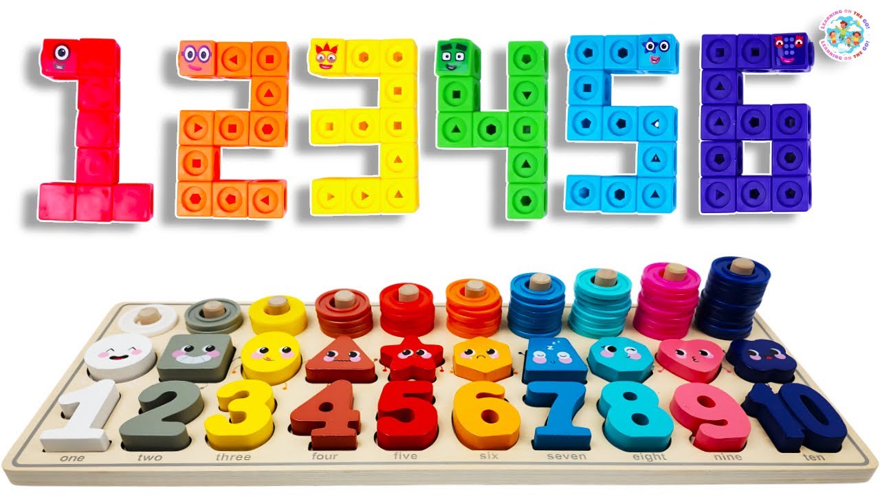 Let's Find Missing Numbers & Shapes With Activity Puzzle ! Preschool Toddler Learning Video