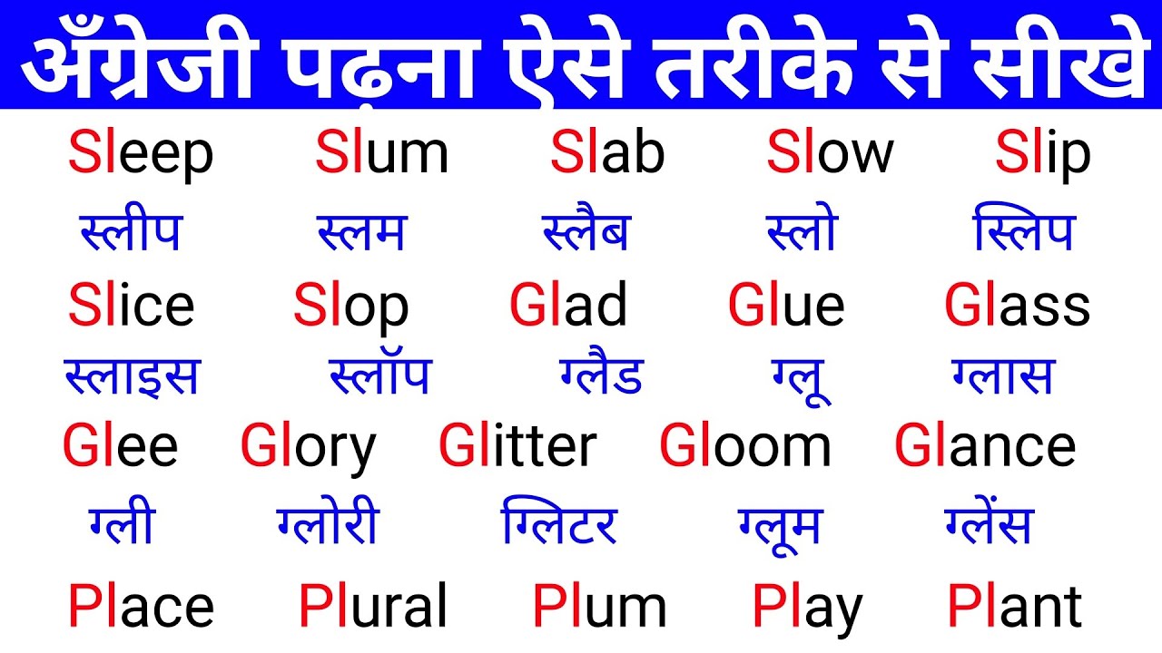 अँग्रेजी पढ़ना कैसे सीखे | How to speak english | Daily use english words