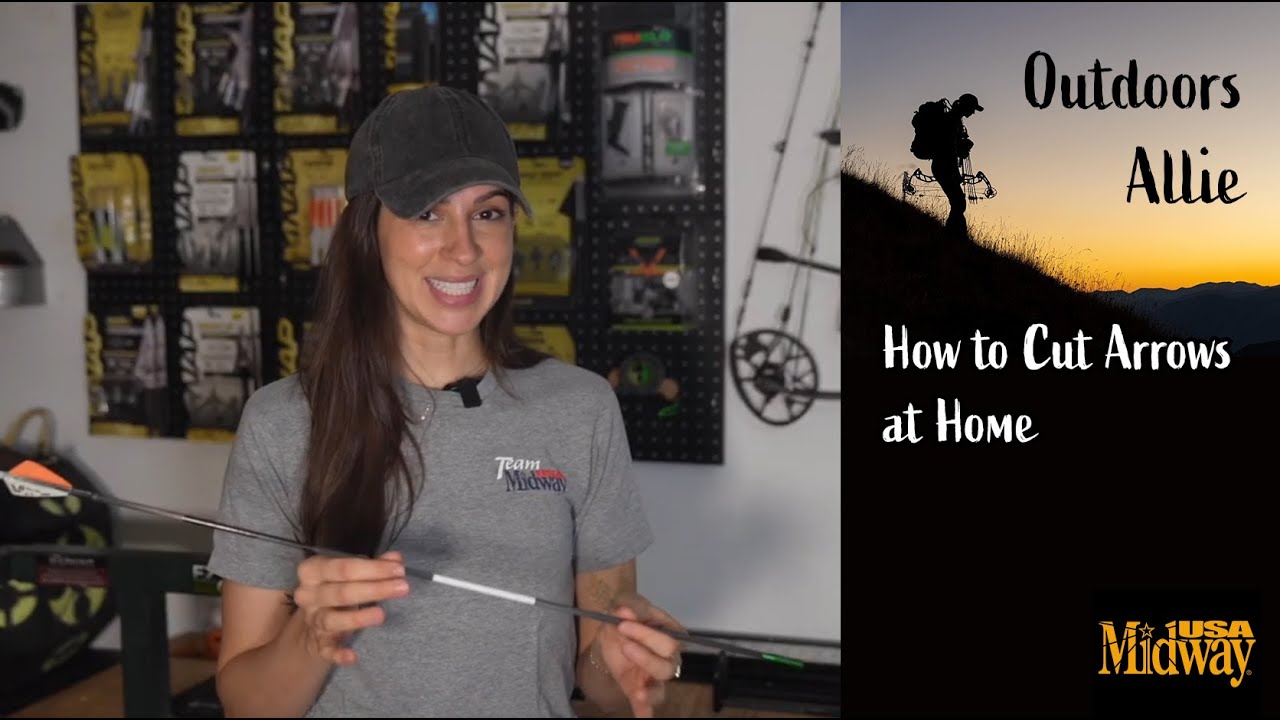 How to Cut Arrows at Home | Outdoors Allie