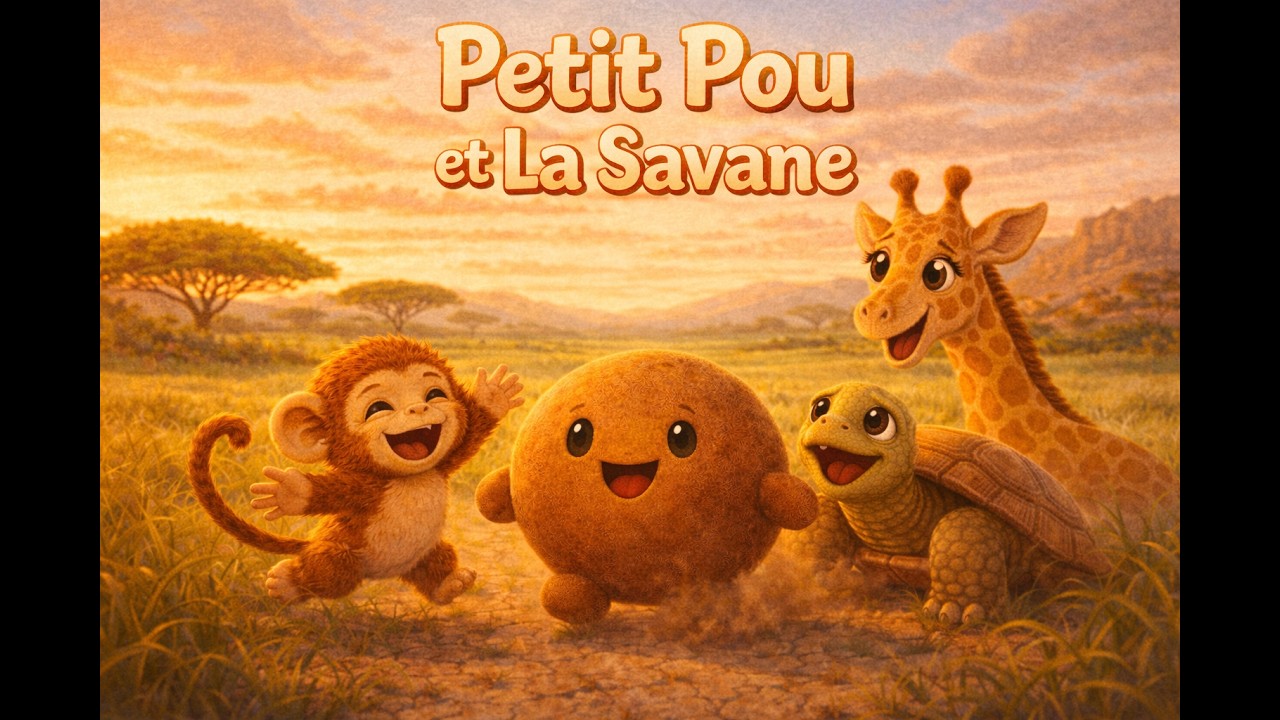 Petit Pou 🟠 | Une belle histoire pour enfants dans la savane 🌞 | Conte doux avant de dormir
