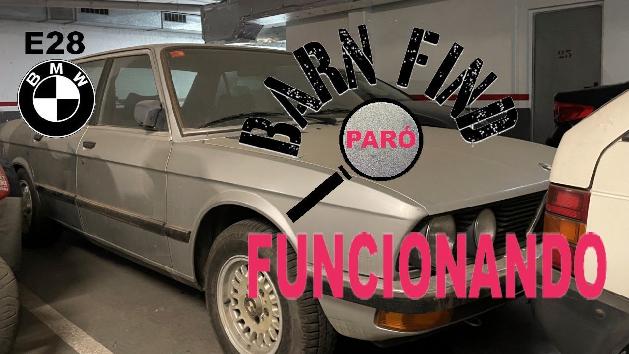 Descubrimos un BMW e28 en un parking público y lo arrancamos después de 13 años parado | Barn find