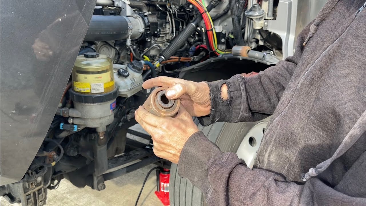 Doing some major repairs on my 2019 Cascadia bushings in the front leaf springs