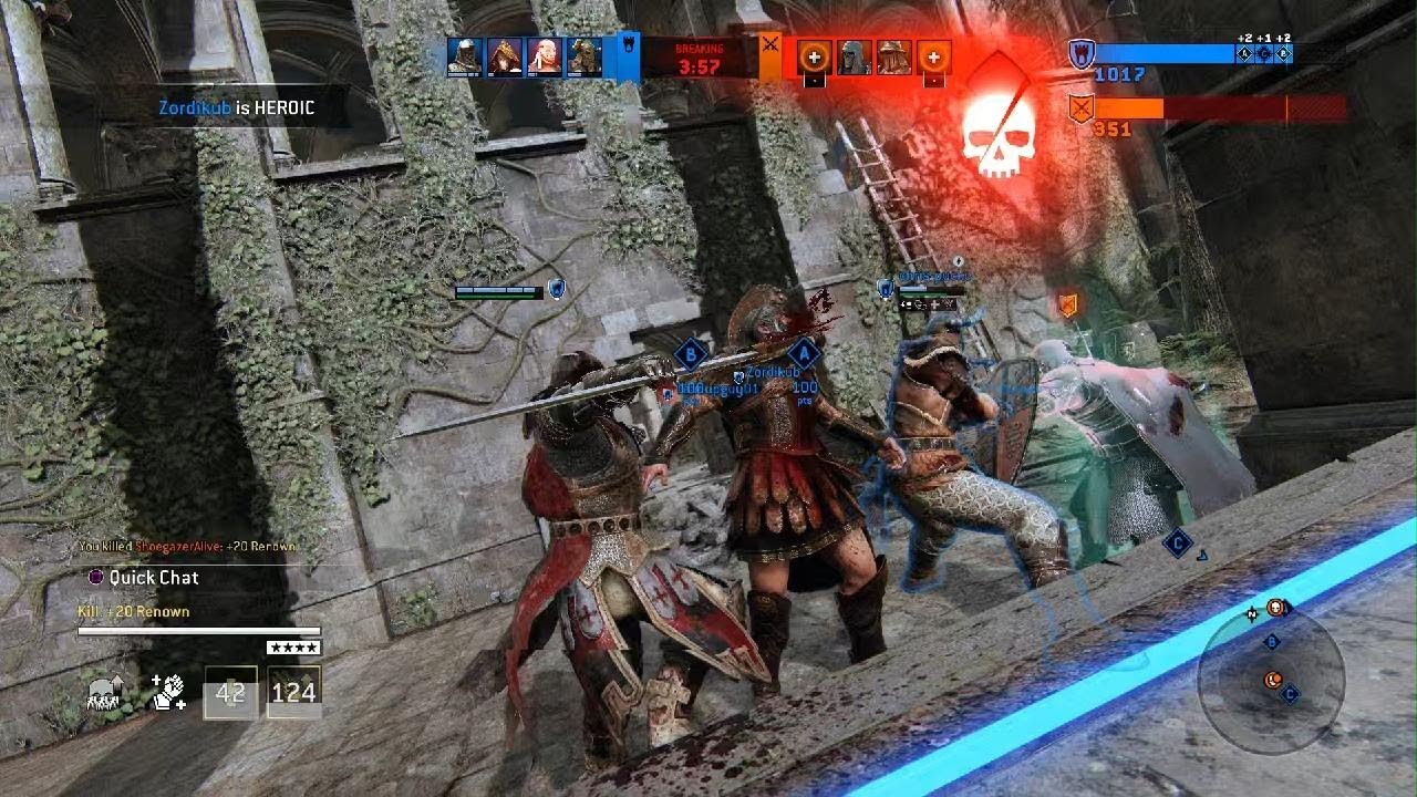 For Honor 12-2 Dominion game as warden