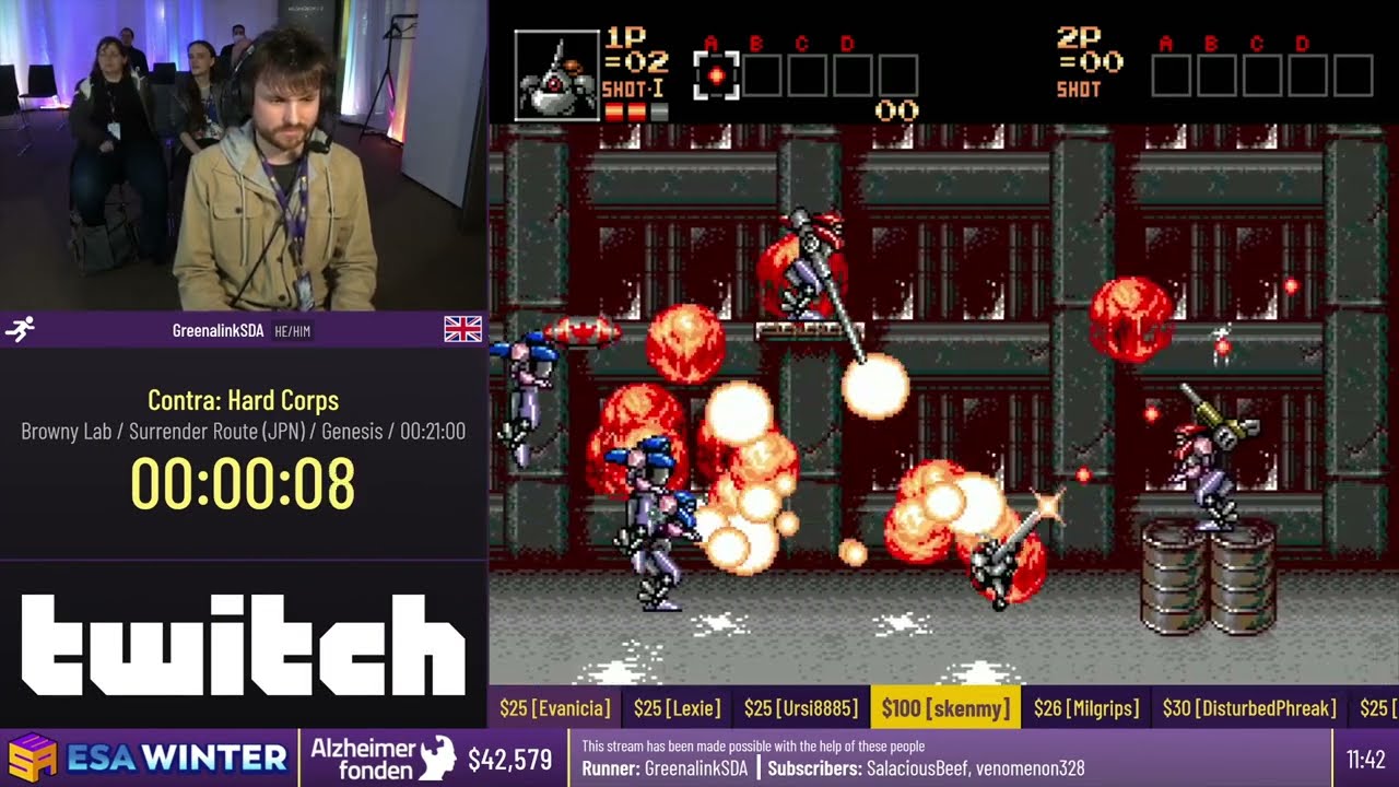 [ESA Winter 2023]  Contra Hard Corps Speedrun in 18:19 (JP Browny - Lab/Surrender route)