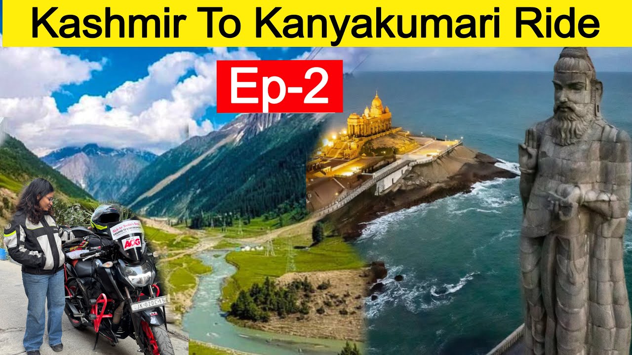 Kashmir to Kanyakumari Bike Ride 🇮🇳 4,000 KM  | पंजाब में मिली लड़की 👧 |  K2K Bike Ride | TVS Apache