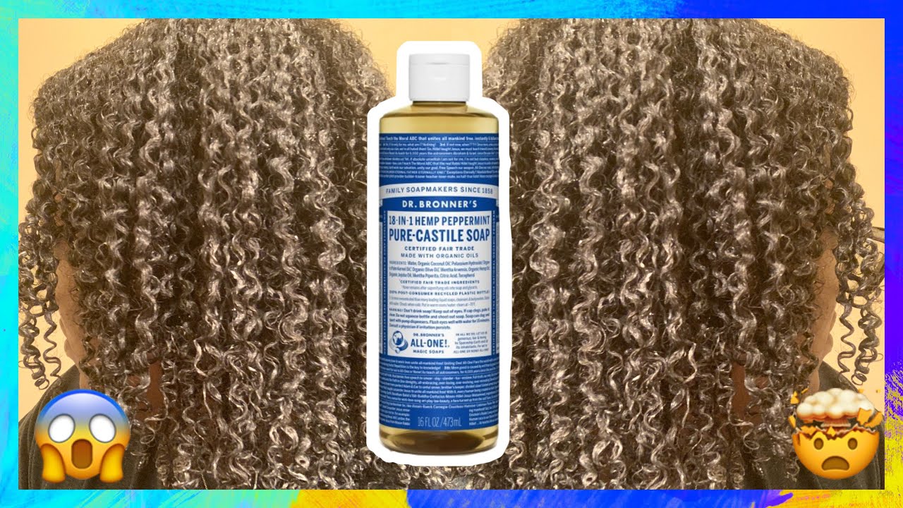 SHAMPOOING MY THICK CURLY HAIR WITH DR. BRONNER’S CASTILE SOAP?! BEST SHAMPOO EVER!! | Curly Tells