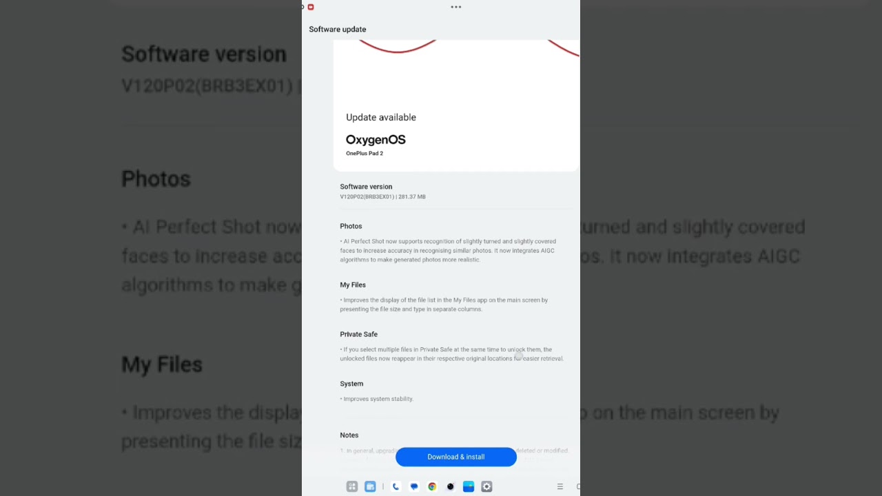 OnePlus pad 2 New update ( 14 Oct 2025) #oxygenos15 #onepluspad2