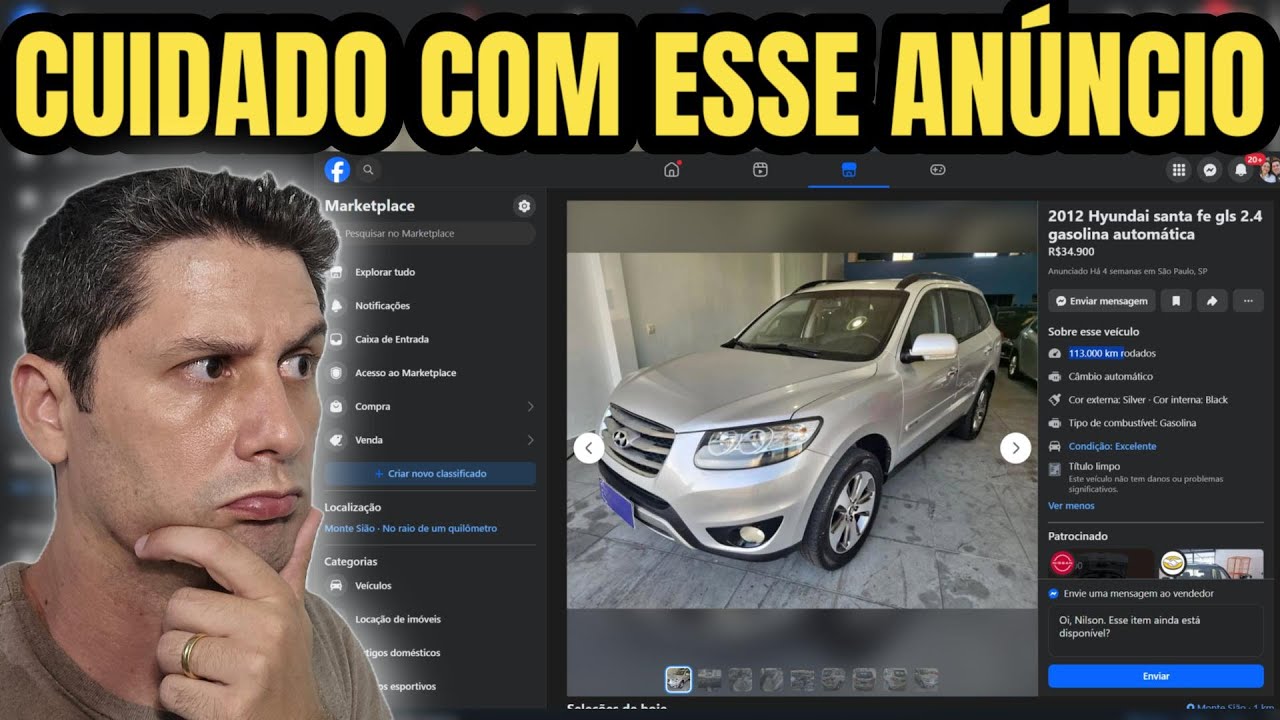 ANALISANDO AN&Uacute;NCIO DE CARRO USADO, cliente queria que eu fosse avaliar // Ca&ccedil;ador de Carros