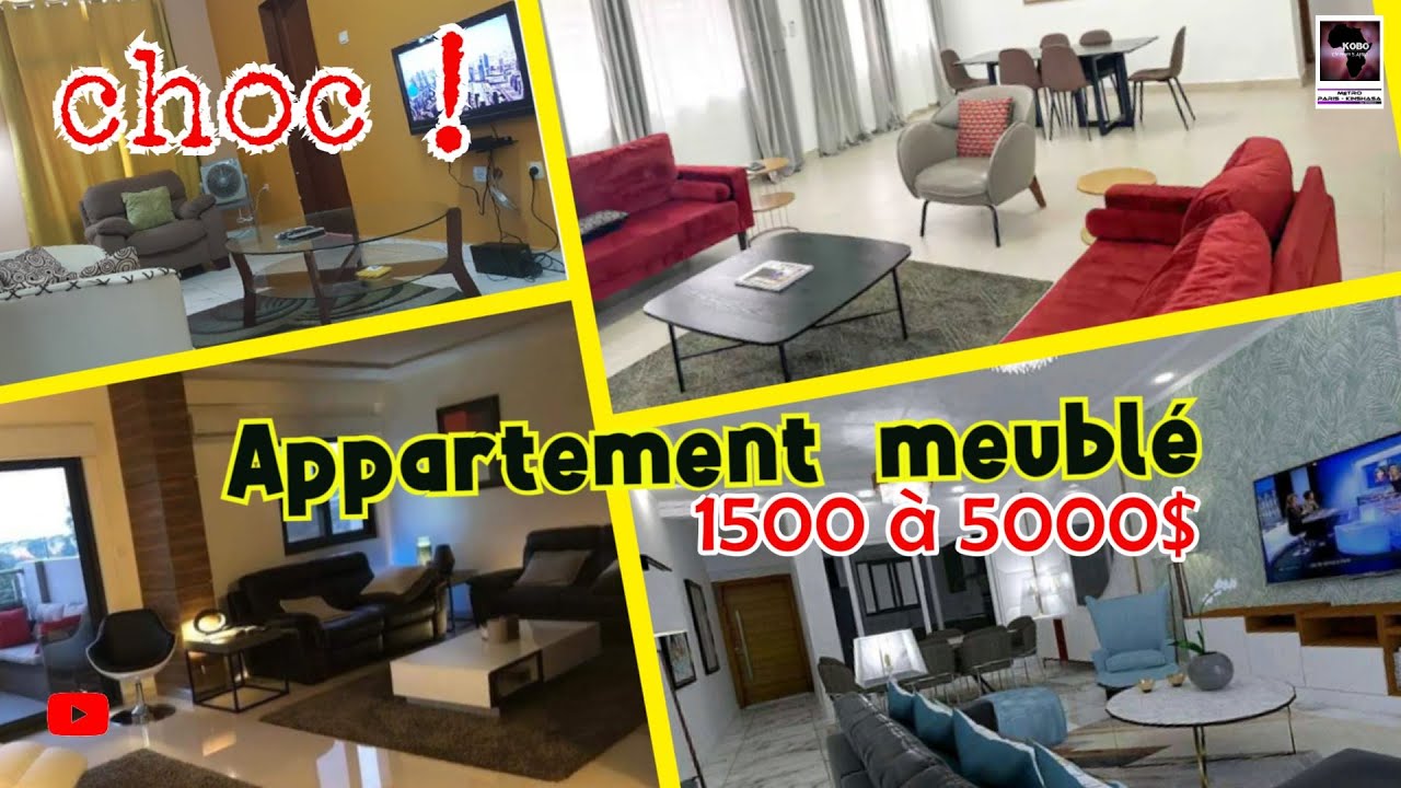 CHOC! A KINSHASA APPARTEMENT MEUBLE TROP CHER 1500 à 5000$ #kinshasa #investirenrdc