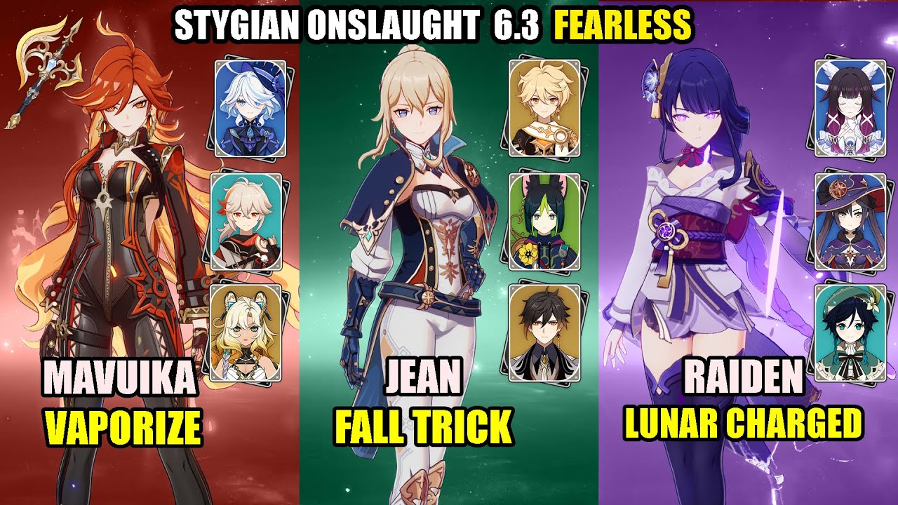 Stigyan Onslaught FEARLESS | C0 Verdict Mavuika C0 Jean C3 Raiden | Genshin Impact 6.3