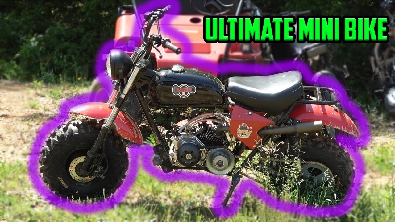 Мини-байк Ultimate Mini Bike мощностью более 20 л.с. с агрессивными шинами и 60-зубчатой ​​звездо...