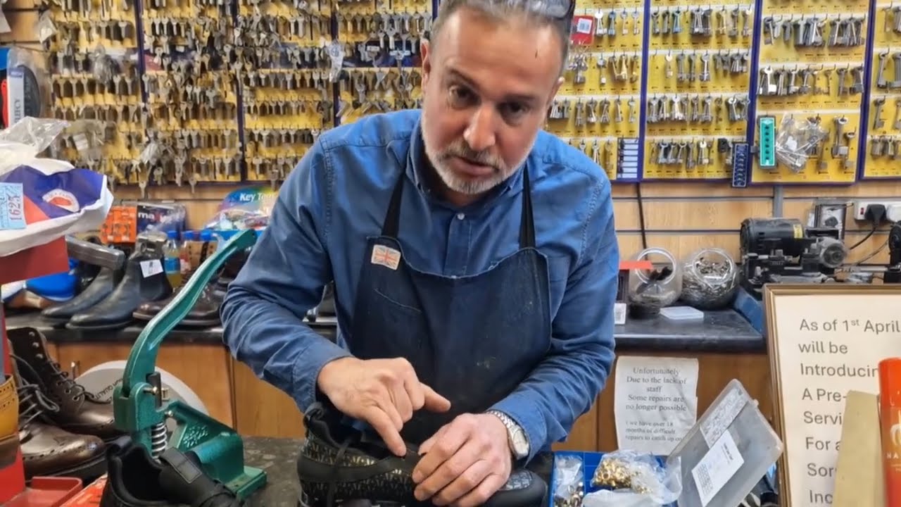 A Quick Fix for Torn Sneaker Lace Holes | Mallet Trainer Eyelet Repair