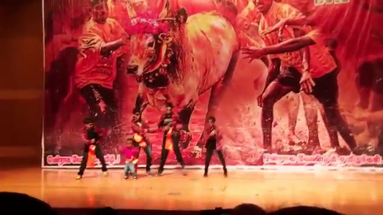 Dilip's dance in Tokyo Pongal Tamil sangam 2016 feat.aju