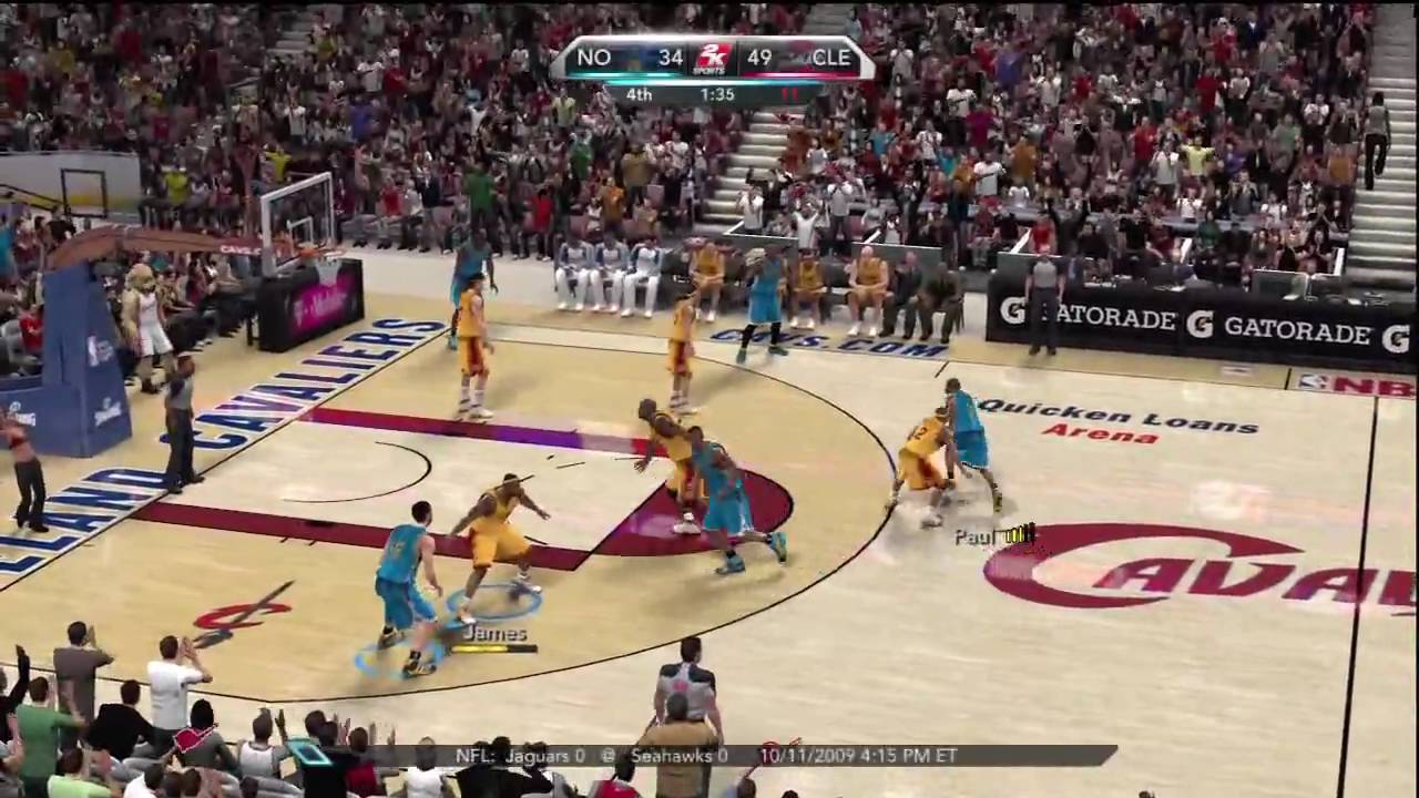 NBA 2K10 (Xbox 360) Gameplay: New Orleans Hornets vs. Cleveland Cavaliers