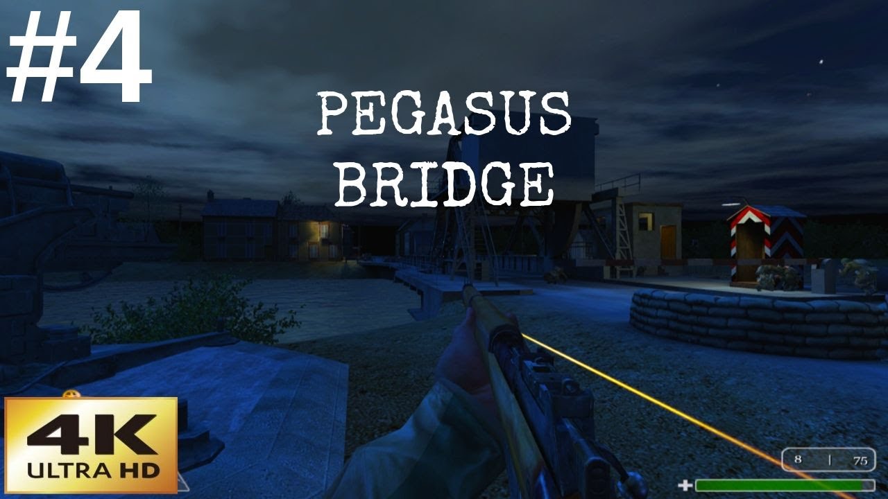 Call of Duty | Classic Games In 4K | Pegasus Bridge | Mission 4