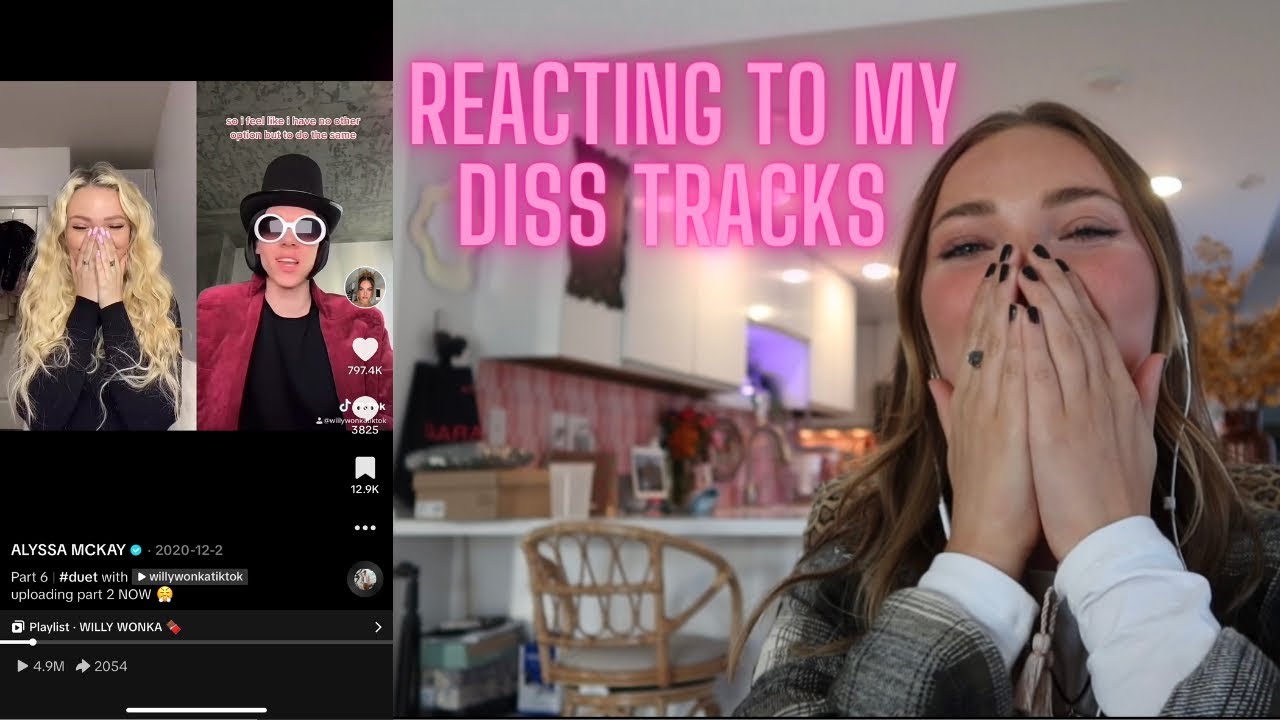 reacting to my diss tracks….. (i spilled the tea)