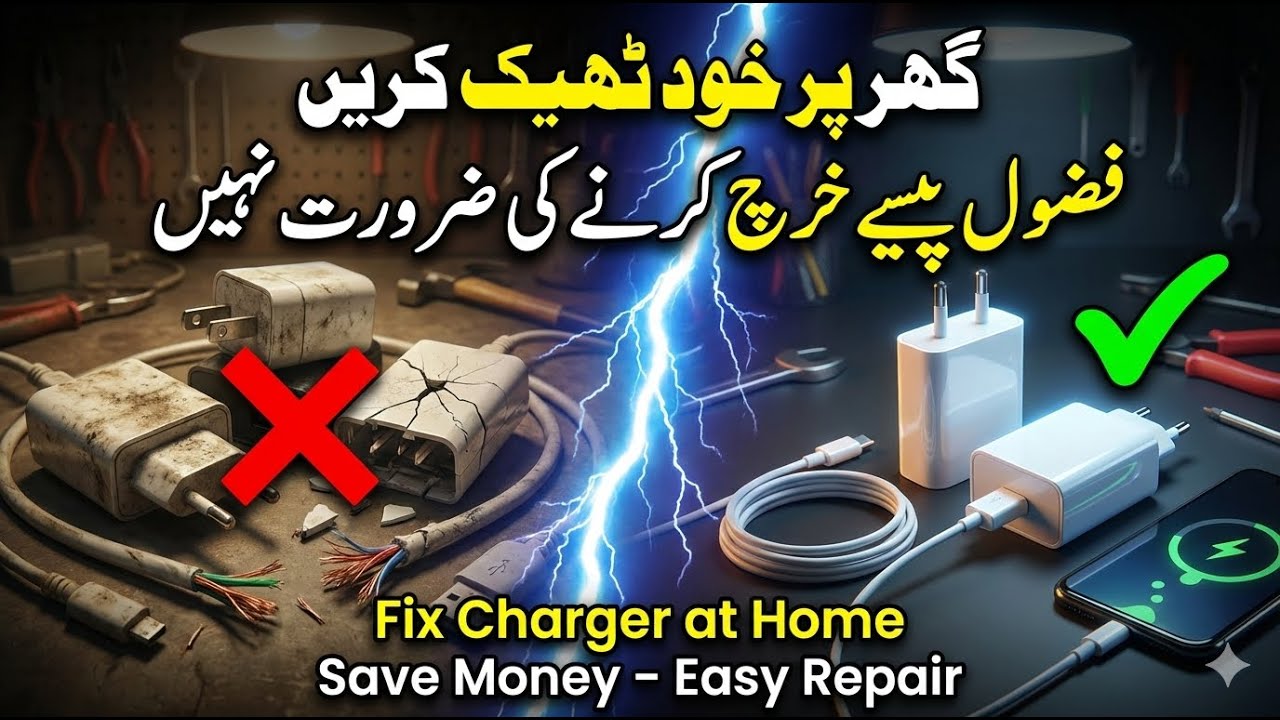 Mobile Charger Repair at Home | Ghar Par Mobile Charger Khud Theek Karen |#repair#TipsAndTricks#DIY