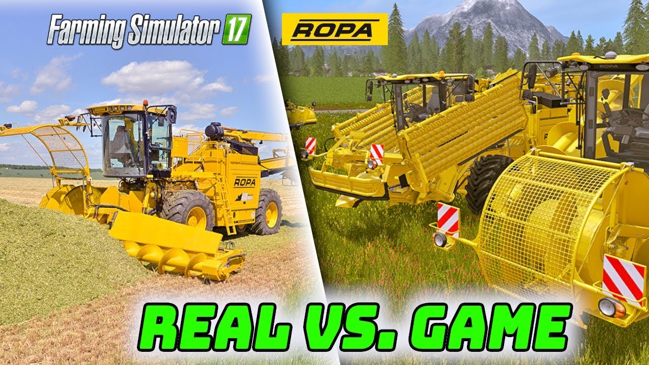 Farming Simulator 2017 Ropa DLC - Real VS Game LS17 Smasher Trailer
